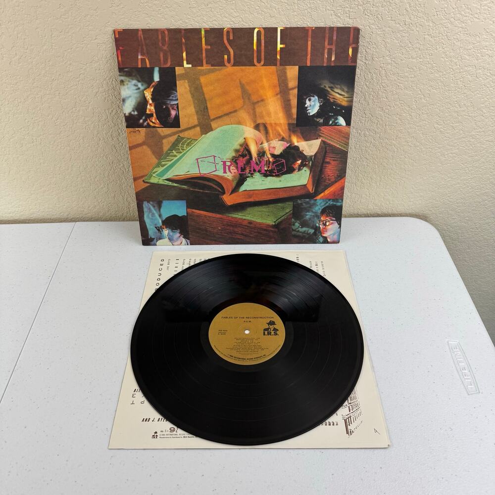 Vintage 1985 R.E.M. Fables of the Reconstruction LP Original Inner Sleeve Promo